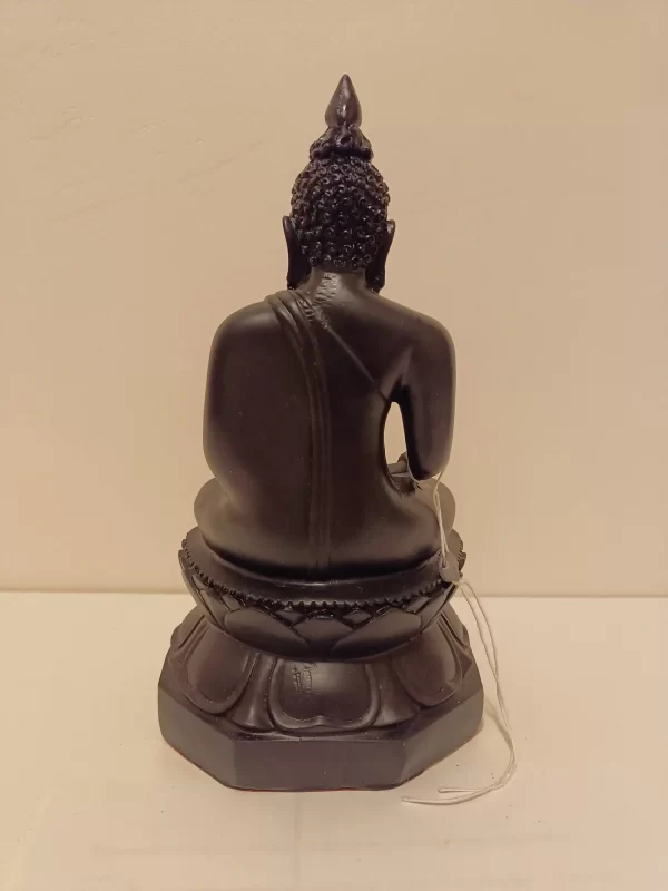 bb100004 mørkegrå siddende buddha bb100004 mørkegrå siddende buddha