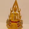 bb100005 siddende buddha sølv- og guldfarvet