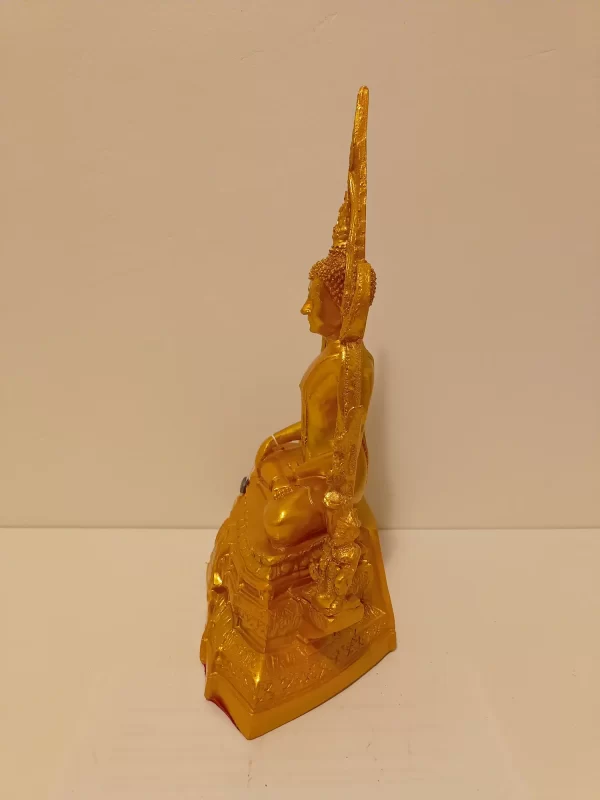 bb100006 siddende buddha guldfarvet