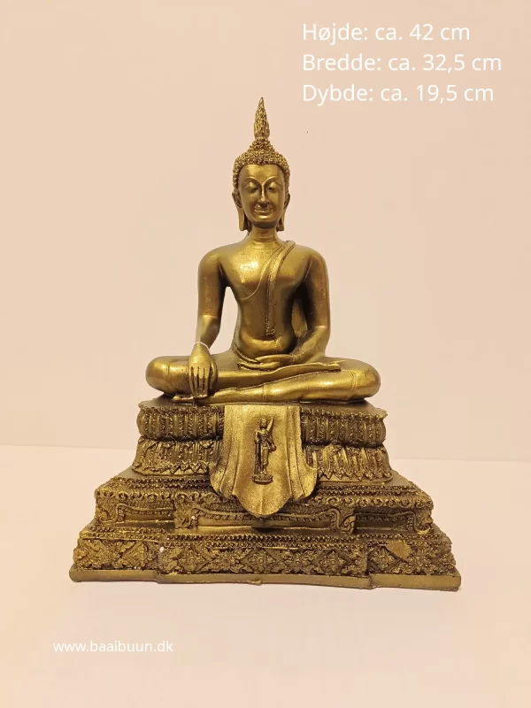 bb100008 gylden siddende buddha bb100008 gylden siddende buddha