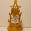 bb100010 siddende buddha gylden med røde sten