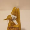 bb100015 hvid liggende buddha med guld
