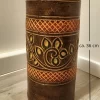 bb100115-2 Thailandsk gulvkrukke med blomstermotiv - mørk brun bb100115-2 Thailandsk gulvkrukke med blomstermotiv - mørk brun