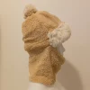 bb100307 Sød fleece tophue og halsedisse